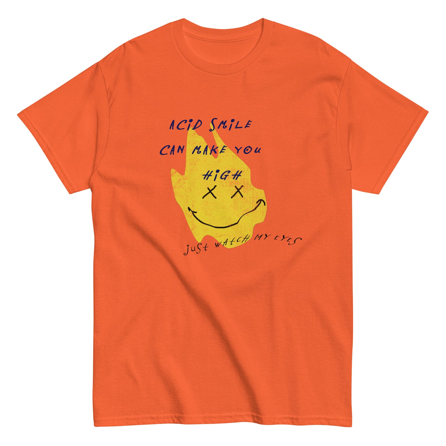 Men's classic T-shirt | Acid Smile Design