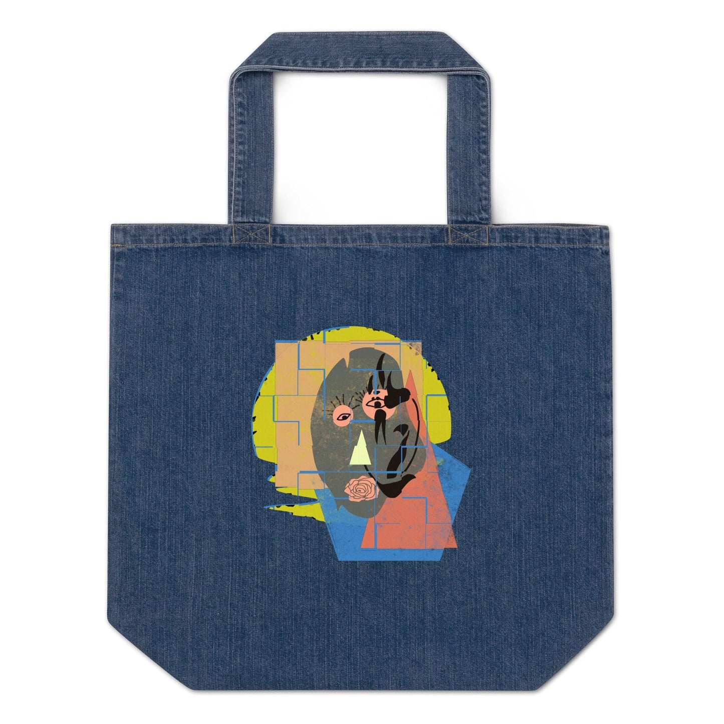 Yanis Studio Tote Bag | Vintage Blue Denim Tote Bag