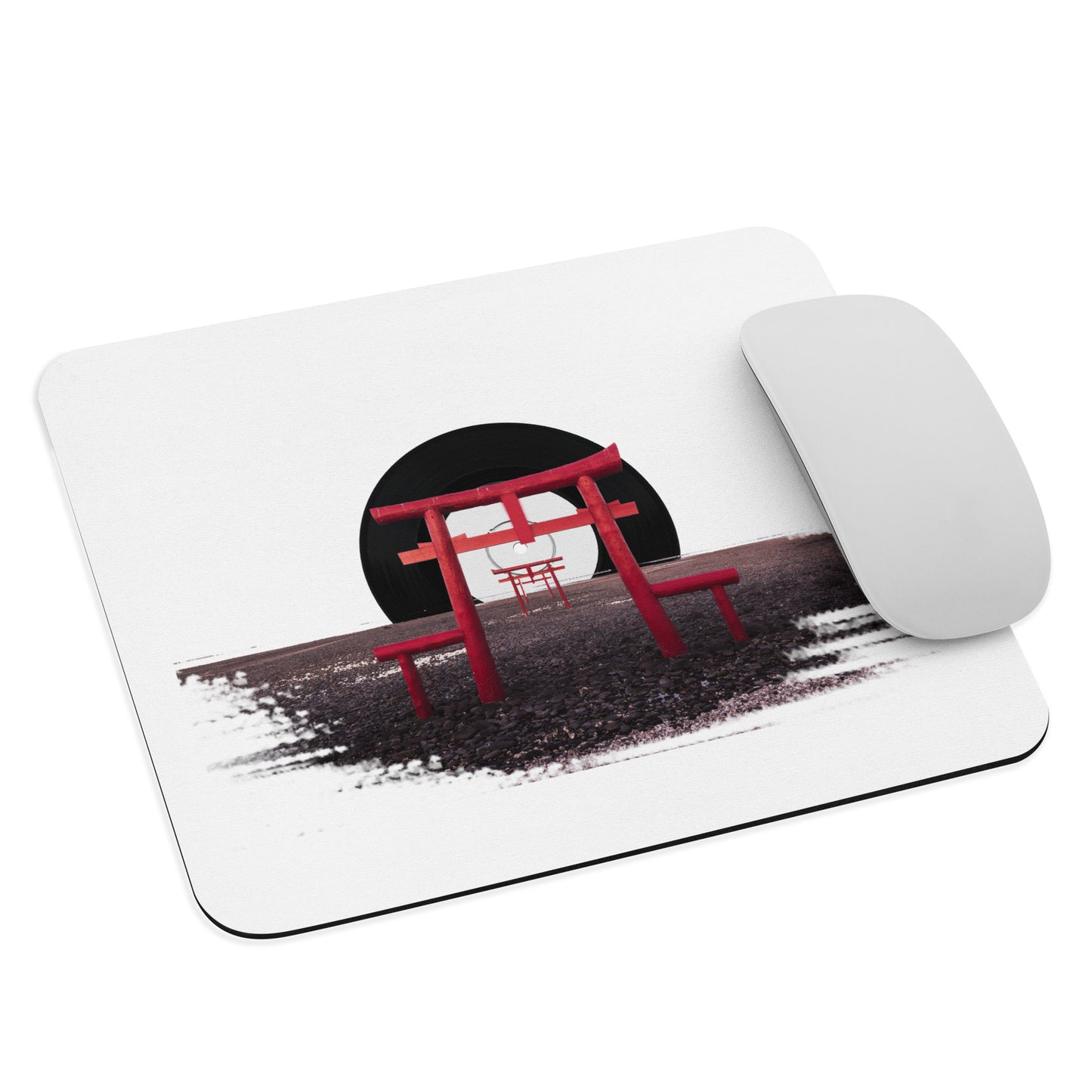 Vinyl Sun Mouse pad