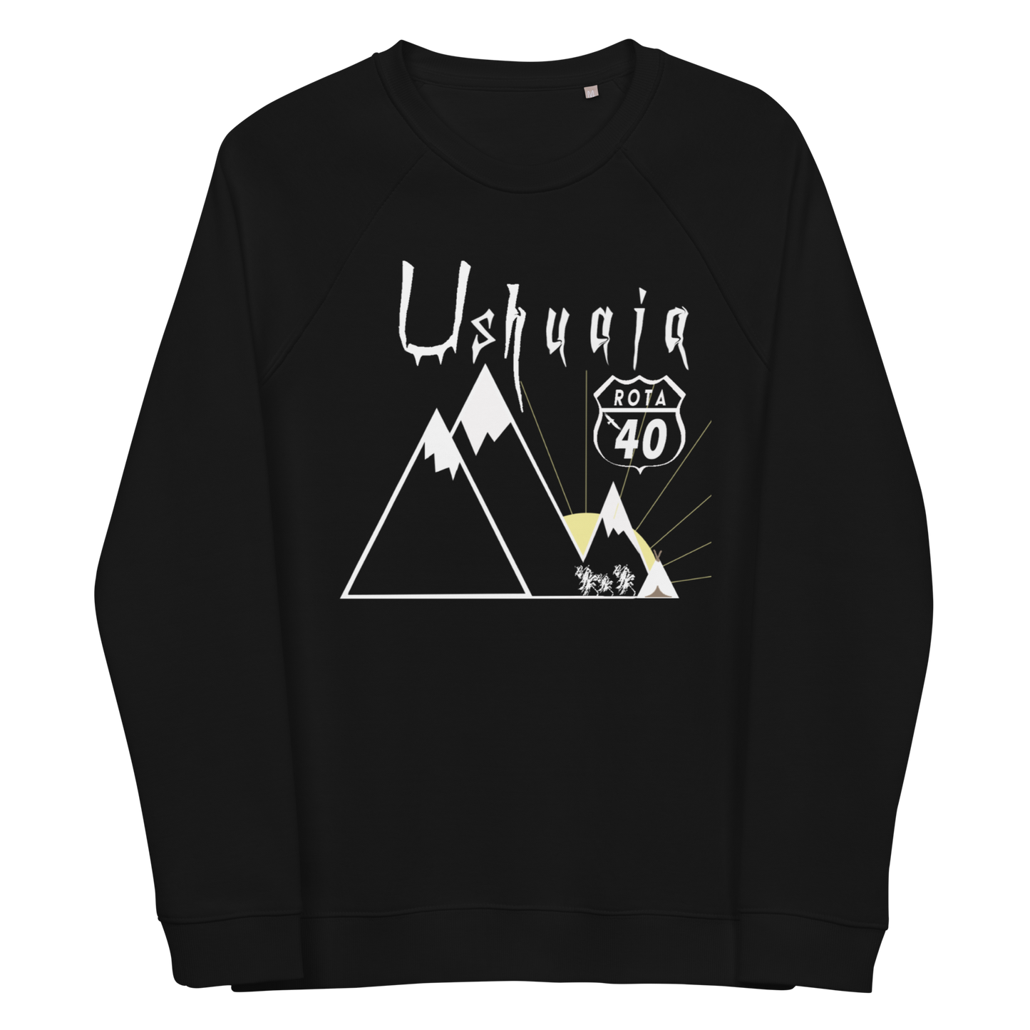 Unisex organic raglan sweatshirt