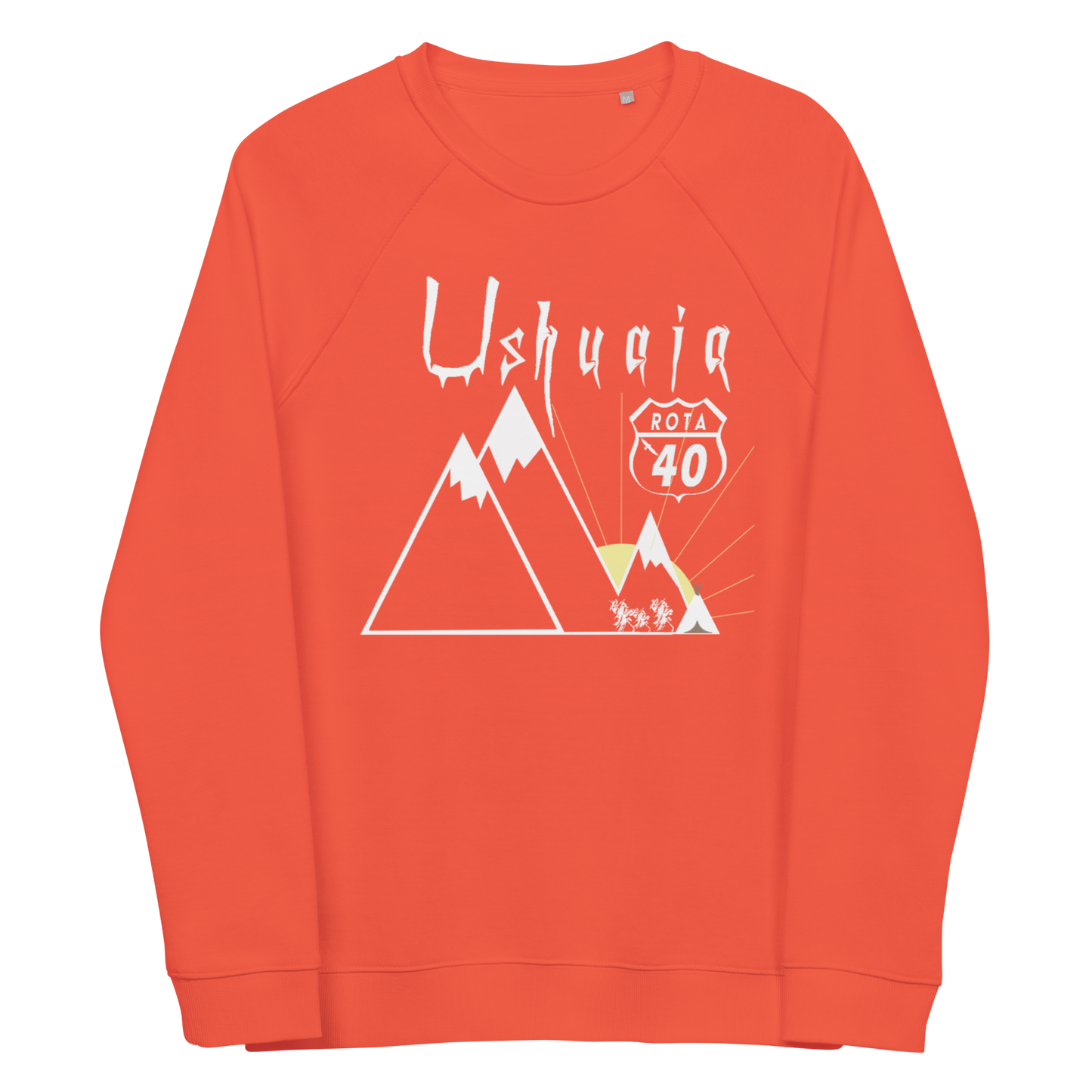 Unisex organic raglan sweatshirt