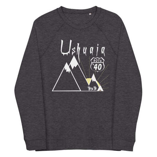 Unisex organic raglan sweatshirt